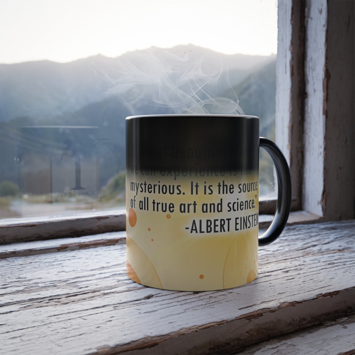 Color-Changing Science Mug | Heat-Reactive Ceramic Tea Cup