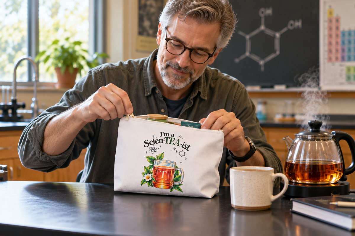 I’m a Scien-TEA-ist Tea Lover Accessory Pouch