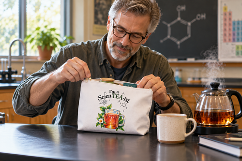 I’m a Scien-TEA-ist Tea Lover Accessory Pouch
