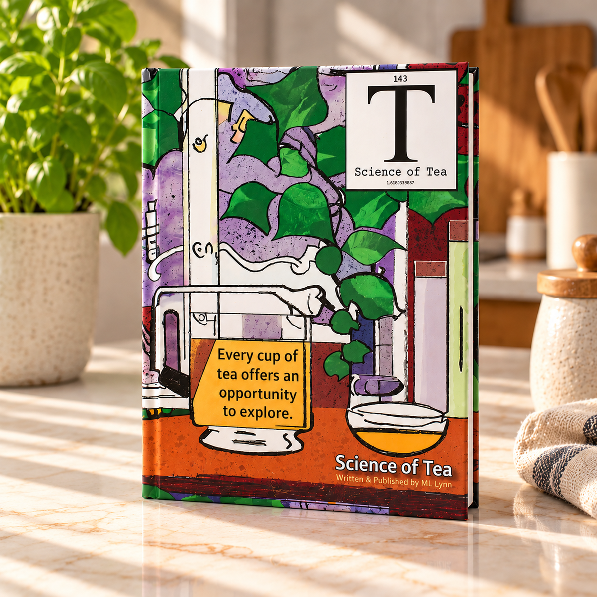 Science of Tea 72pg Workbook Journal Notebook Hardcover
