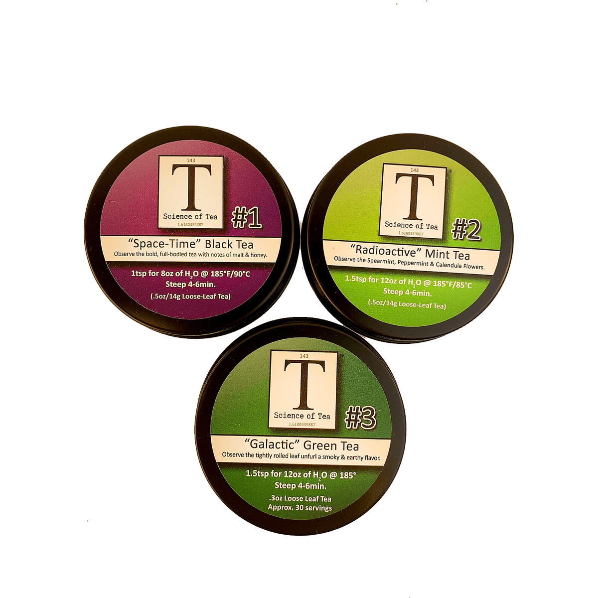 3 Tea Sampler Tins