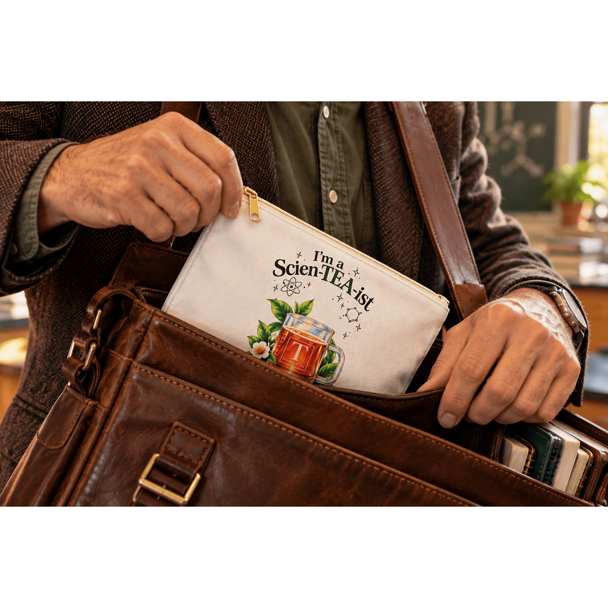 I’m a Scien-TEA-ist Tea Lover Accessory Pouch