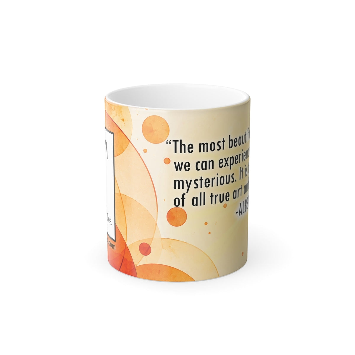 Color-Changing Science Mug | Heat-Reactive Ceramic Tea Cup
